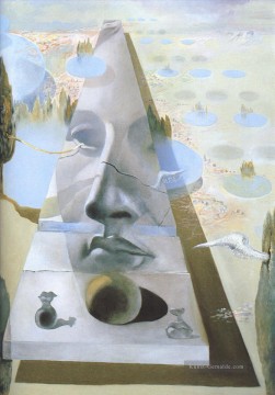 Salvador Dali Werke - Erscheinung des Antlitzes der Aphrodite von Cnidos in einer Landschaft Salvador Dali